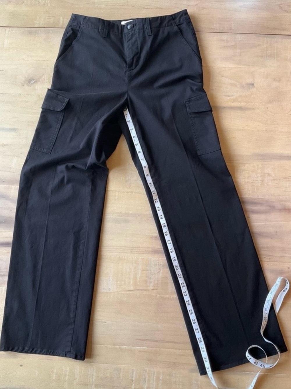 L’Agence Black Cargo Pants - Classic Straight Fit